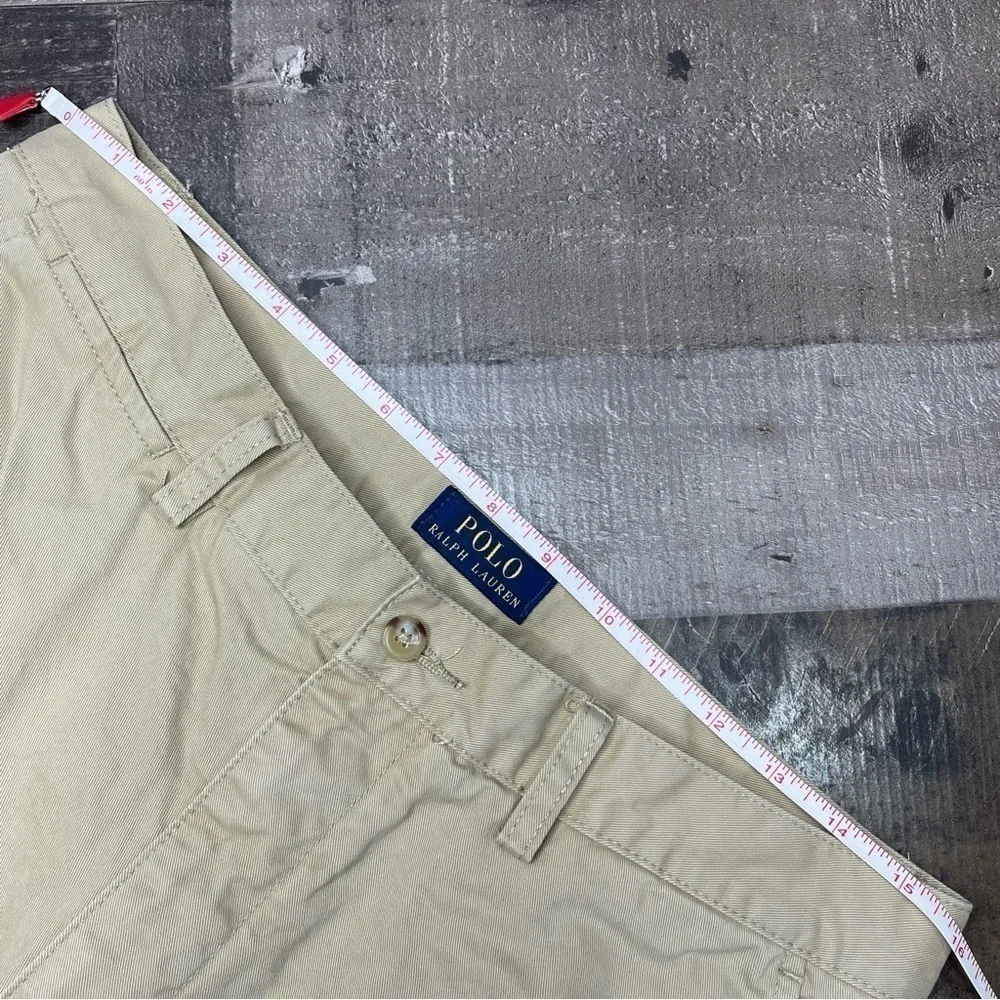 Polo by Ralph Lauren Khaki Flat Front Chino Shorts size 31